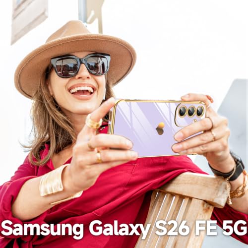 LeYi for Samsung Galaxy-S26 FE 5G Case: Love Heart Plating Luxury, Purple by LeYi - Used condition - Image 2