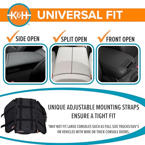 K&H Pet Products Center Console Dog Car Seat for Small Dogs & Cats, Secure Armrest Booster Pet Carrier with Safety Tether, Zippered Enclosure, 2 Pockets, Washable Plush Pad, for Pets Under 8 lbs by K&H Pet Products - Used condition - Image 6