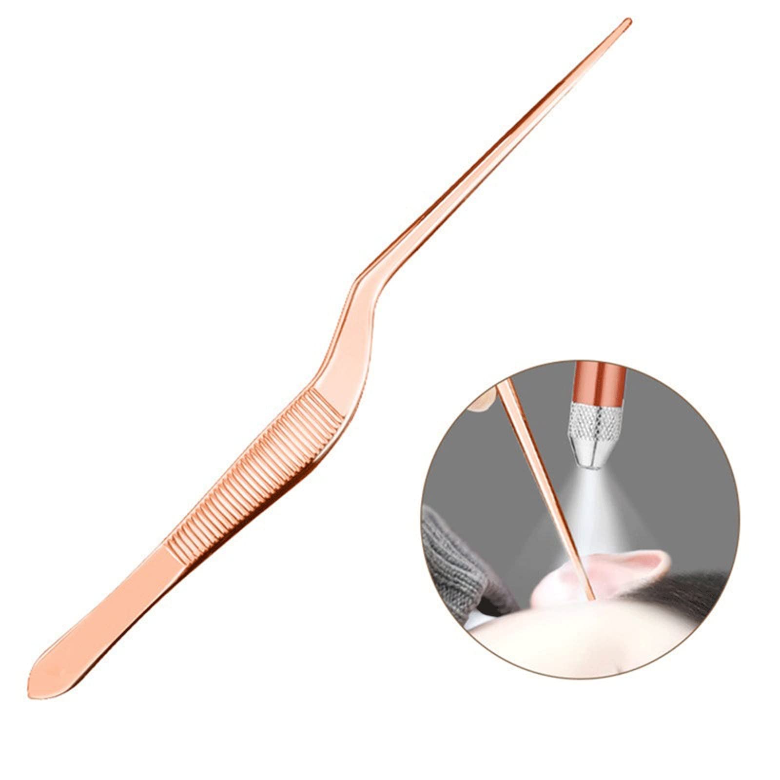 Prodotti per la rimozione del cerume Raccoglitori di cerume per Orecchie a LED Earpick in Acciaio Inossidabile Curette Detergente per prelie