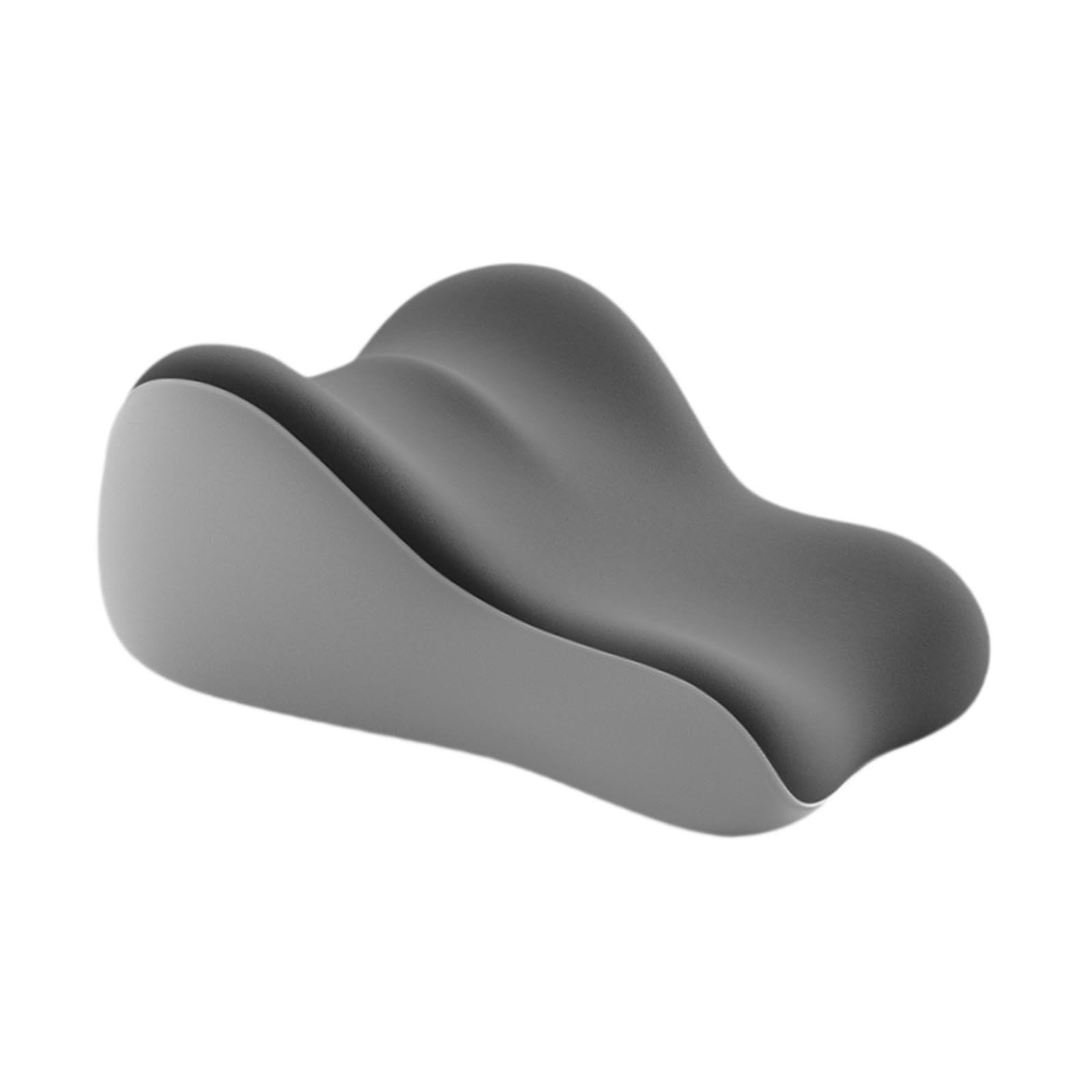 Almohada Ergonómica de Lectura para Cama, Diseñada para La Comodidad de Las Piernas, Gris, Individual