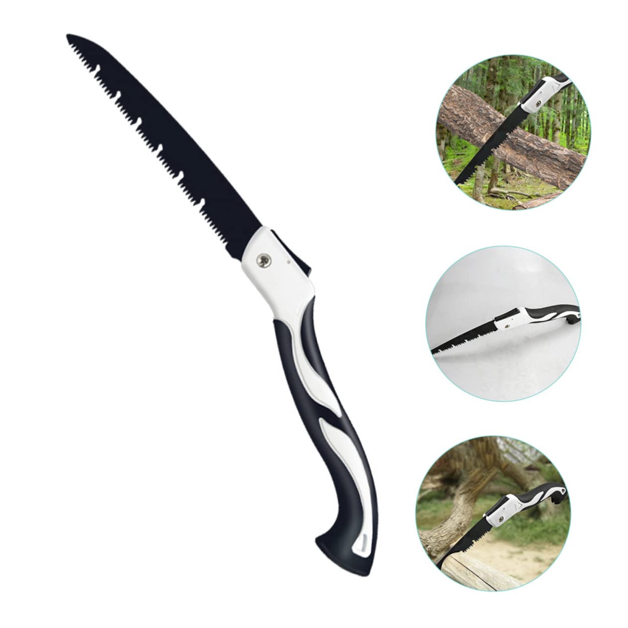 Hemobllo Seghetto Pieghevole per Potatura Utensile da Giardinaggio con Ergonomico per Taglio e per Potatura e Attività Outdoor