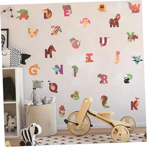 Vinilo Decorativo Alfabeto con Animales 26 Piezas PVC miniatura 4