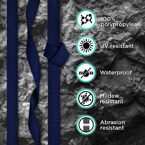 Image of TECEUM 3 /4 inch & 5 /8 inch & 1 inch & 1.5 inch & 2 inch Webbing - 10 25 50 Yards - 40+ Colors - Heavy Duty 1 Inch 1.5 Inch 2 Inch Backpack Straps - Webbing for Outdoors Indoors Crafting DIY