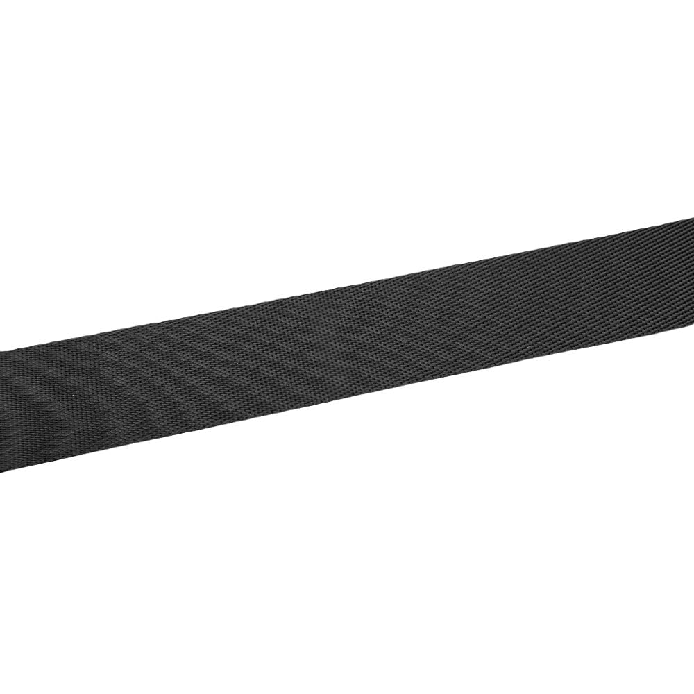 Cinturón de Correas artesanales Cinta de Espiga algodón Negra for Accesorios Tela, Ancho Cinta algodón: 10, 12, 15 y 50 mm, 1 Unidad