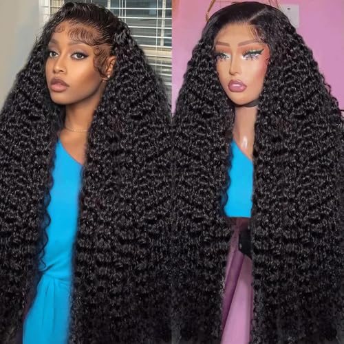Hoyrhra 30 Inch Deep Wave Lace Front Wig
