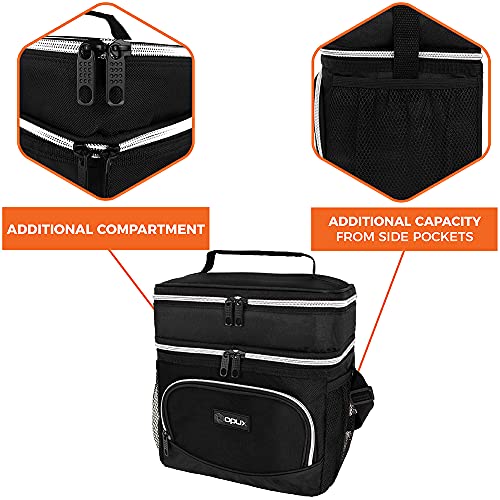 Opux OP-CB7015 Insulated Dual Compartment Lunch Box Men Women thumb #3
