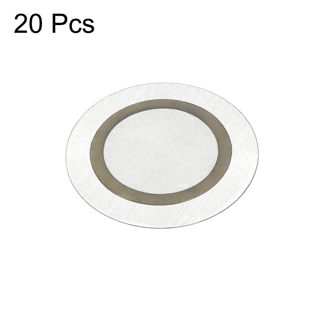 XYWHPGV 20 Pcs Piezo Discs 20 mm Acoustic Pickup Transducer Microphone Trigger Buzzer Drum Guitar (14509 6bc3d 4e133 16be7 04103 33732