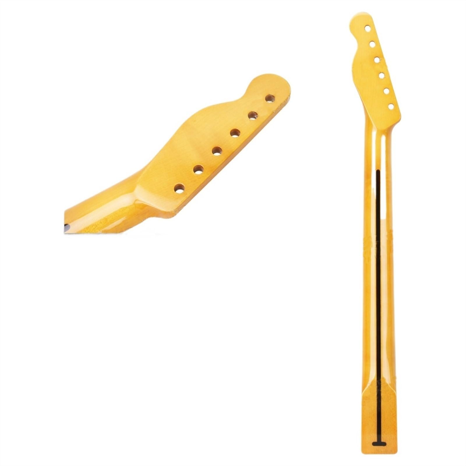 Klon Gitara Szyja Elektrycznej 6 Strun 22 Progi Diy Wymiana Niedokończony Główka Wiosłowa Szyjka Do Basu Jazzowego Dla Tc, Tl, Prawa Ręka Szyja Gitarowa