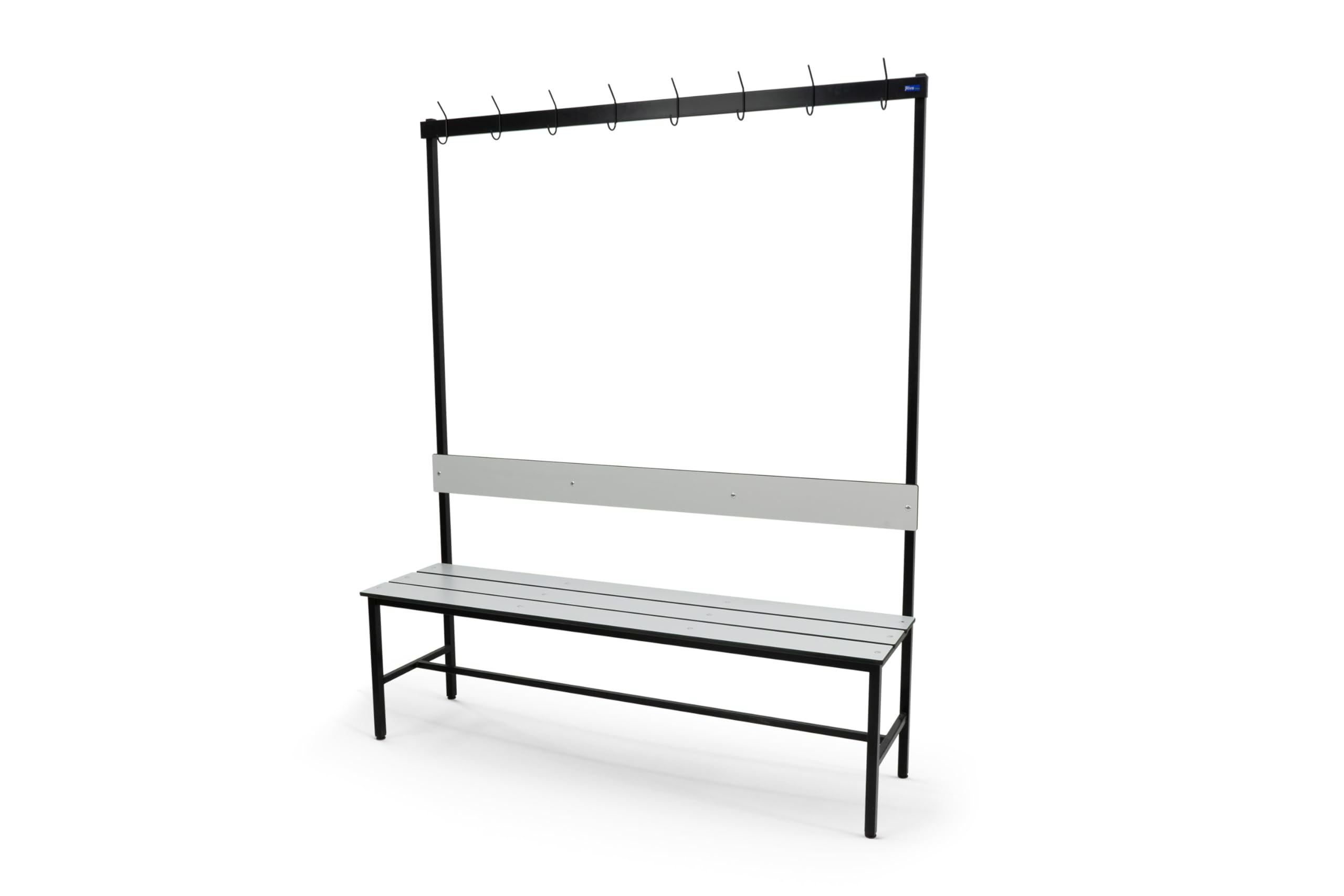 Pack 2 Banco Vestuario Fenólico 1500x370x1800mm con Perchero Riva