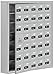 Salsbury Industries 19175-35ASC Cell Phone-Access Panel-7 Unit Surface Mounted-Resettable Combo Locks with 5-Inch Diameter Compartments, Aluminum