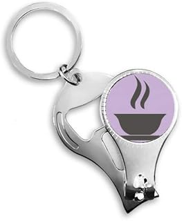 Hot Tea China Pattern Nail Nipper Ring Chaveiro Abridor de Garrafas Cortador