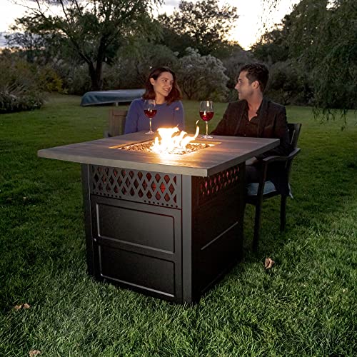 Dualheat By Endless Summer, The Harris, 38" Square Propane Gas Outdoor Fire Pit/Patio Heater #TOP5