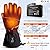 Battery Heated Gloves 7.4V Rechargeable for Men Women, Rechargeable Hiking Skiing Cycling Camping and Fishing Outdoor Heated Gloves for Winter