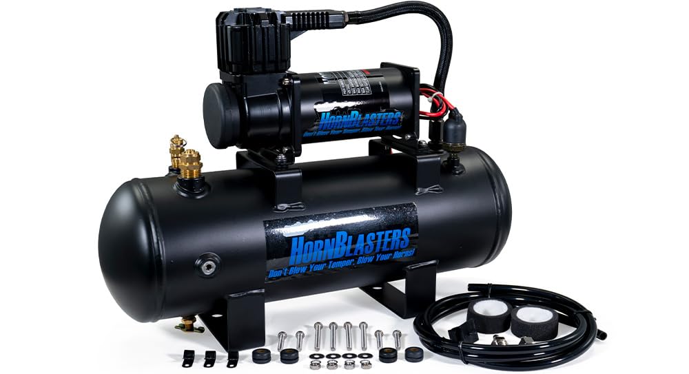HornBlasters 228H 2-Gallon 150 PSI All-In-One Air Source Unit - 12 Volt - For trucks, cars, and SUV's