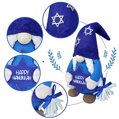 CRCZK-Hanukkah-Gnomes-Decorations-for-Home-Menorah-Chanukah-Decor-Hannukah-Ornaments-Jewish-Gnome-Gifts-Hanukkah-Tiered-Tray-Decor-Hannukah-Gnomes-Gifts CRCZK Hanukkah Gnomes Decorations for Home Menorah Chanukah Decor Hannukah Ornaments Jewish Gnome Gifts Hanukkah Tiered Tray Decor Hannukah Gnomes Gifts