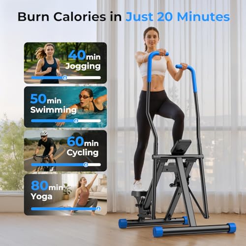 Image of OWLSKY Stair Stepper for Home,Vertical Climber Exercise Machine with Stable Triangular Frame, Smooth & Quiet Motion, Full Body Workout Equipment