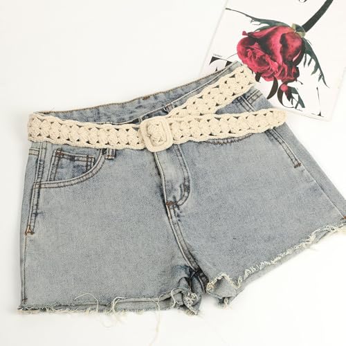 Simple Trendy Soft Cotton Rope Braided Woven Boho Waist Belt for Women Girl Medieval Bohemian for Dress Jeans3