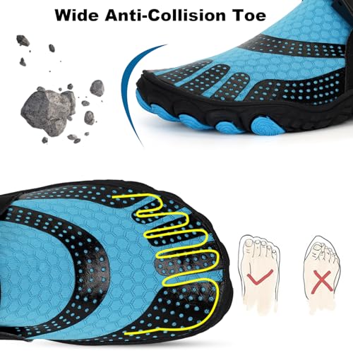 Image of barefoot hiking shoes for women men professional water shoes for women men barefoot hiking shoes for travel wide toe slip resistant breathable