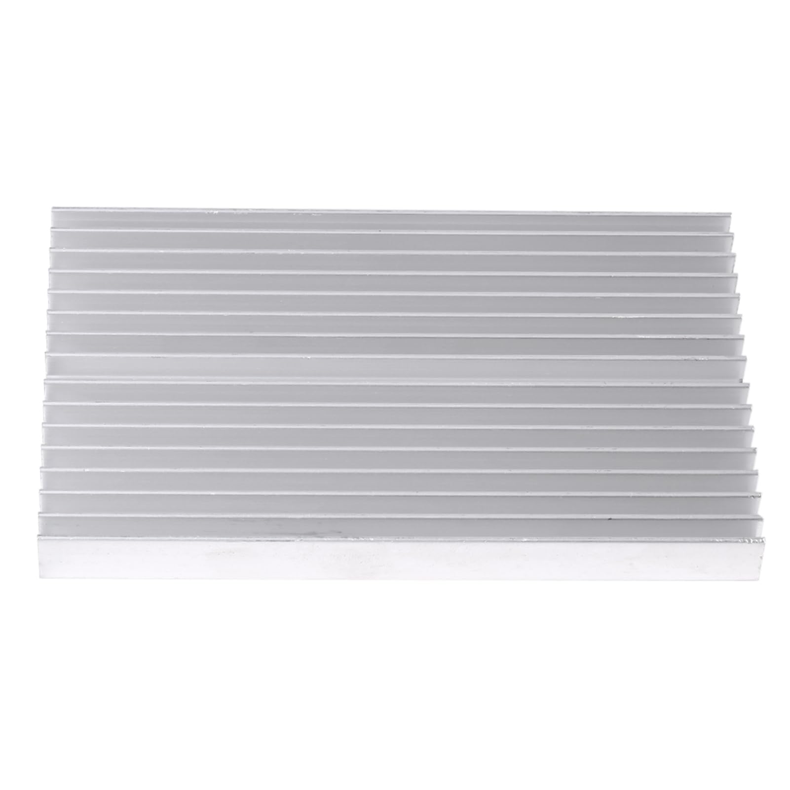 Aluminiowy radiator z aluminium w kształcie kratki – chłodnica Heatsink do tranzystora mocy IC LED jako komponent do odprowadzania ciepła 100 x 60 x 10 mm