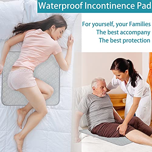 Newbeau 2 Pack Ultra Absorbent Washable Waterproof Seat Protector Pads For Incontinence, Four Layers Chair Cover Protector, Reusable Under Pads Protection For Men And Women, Children 22"X21" #TOP5
