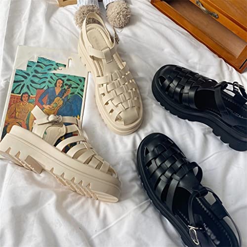 Women's SandalsPlatform Fashion Women Chunky Heels Shoes Beach Sandal Comfortable Sandalias4