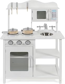 Bayer Chic 2000 - Cocina de Juguete con Accesorios, Cocina Infantil, Color Blanco