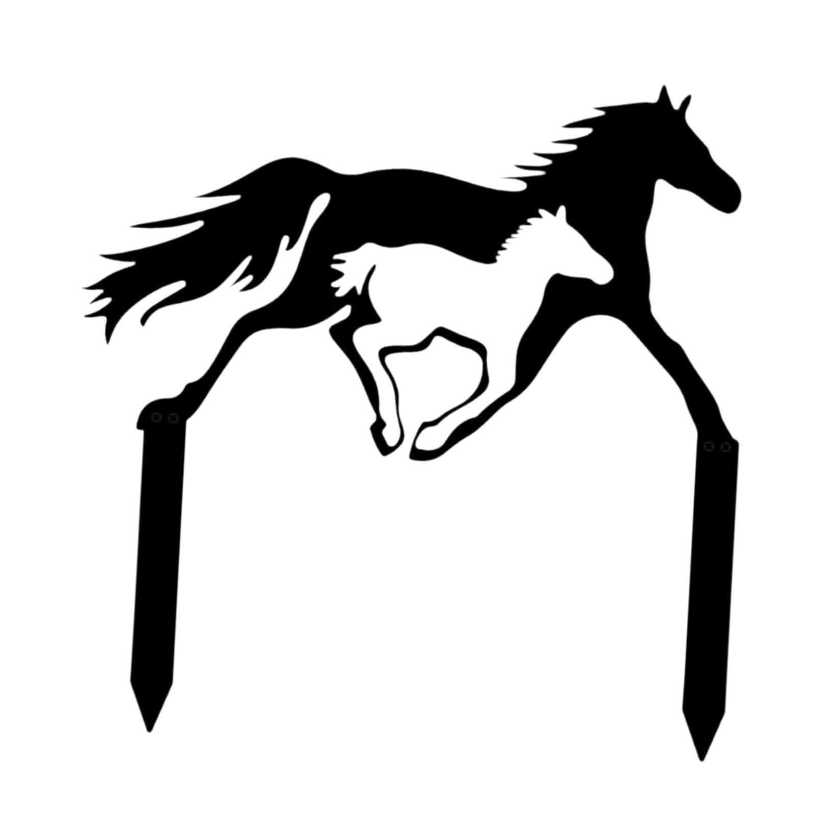 The Style Sutra Decorative Stake Iron Decor Garden Horse Decor for Patio Backyard Decoration|1 Piece Iron Decorative Horse Stake| Statues & Lawn Ornaments-picture-10