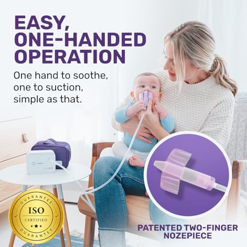 Image of Electric Baby Nasal Aspirator | The NozeBot by Dr. Noze Best | Hospital Grade Suction | Nasal Vacuum | Safe for Infants and Toddlers