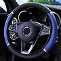 Car Steering Wheel Cover, Non-Slip, Elastic, Steering Wheel Cover for Men and Women, Universal Fit 15 Inches Cars, Vehicles, SUVs (Blue)