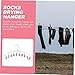 Amosfun Multi-Clip Clothes Hanger with Clips Portable Stainless Steel Sock Drying Rack Space-Saving Design for Home Use Rustproof and Sturdy for All Seasons