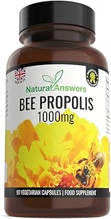 Sponsored Ad – 90 Capsules Pure Bee Propolis 1000mg Per Capsule, 100% Suitable for Vegetarians UK Made by Natural Answers