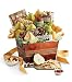 Harry & David Favorites Deluxe Food Gift Basket, Fruit And Cheese Gift Basket With Pears, Moose Munch Popcorn, Galettes, Cheese, Relish, Crackers, Milk Chocolate Covered Cherries, Truffles, Mints