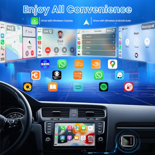 Image of zitronix Dual Mold 2-in-1 WiFi Wireless Convertor for CarPlay & Android Auto Plug & Play Universal Dual-Band 2.4GHz /5GHz Adapter for Seamless Hands-Free Connectivity