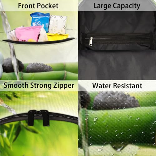 Sac à dos imprimé bambou TropicalLife avec compartiment ordinateur portable 17,4L - 5