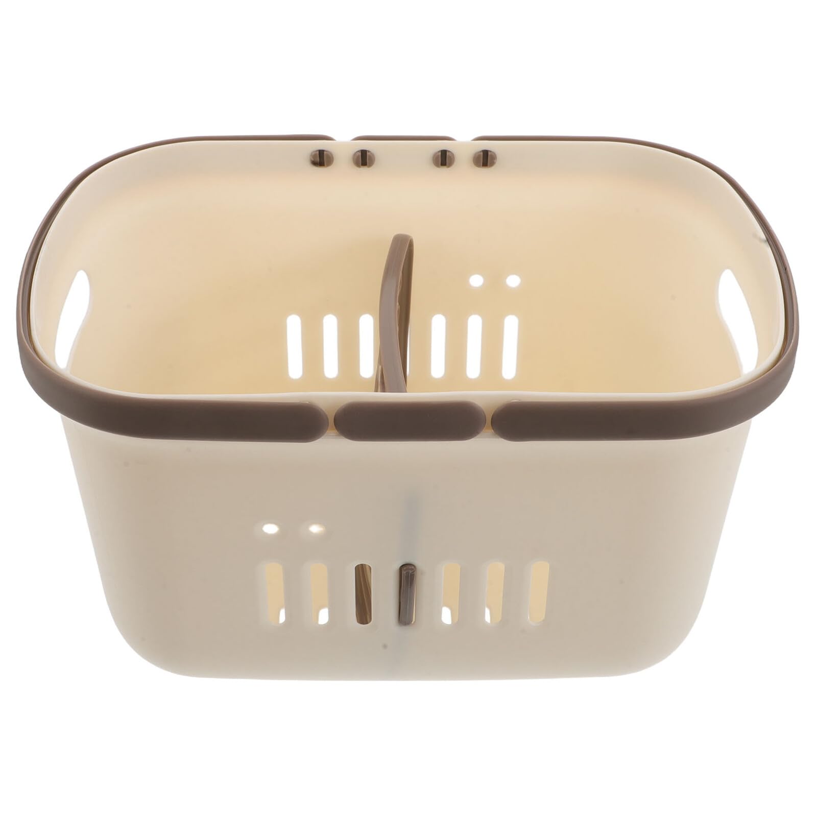 Garneck Portable Plastic Shower Caddy Basket with Handle Water-resistant Compartments Organizer for Bathroom Kitchen Dorm Travel Lightweight Storage