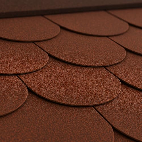 Tejas bituminosas Beaver B-Red de Color Rojo - la techumbre bituminosa