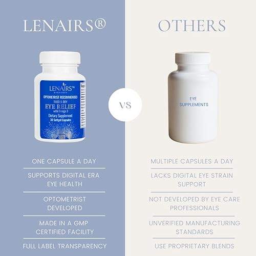 Miniatura 4 de Softgels - Alivio de ojos cansados y secos con Omega 3, EPA y DHA, arándano, luteína, astaxantina, nutrientes esenciales para la salud ocular, para