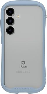 iFace Reflection Galaxy S25 ケース クリア 強化ガラス (ペールブルー) | 耐衝撃 スマホケース ギャラクシー s25 アイフェイス カバー クリアケース 透明 ストラップホール付き
