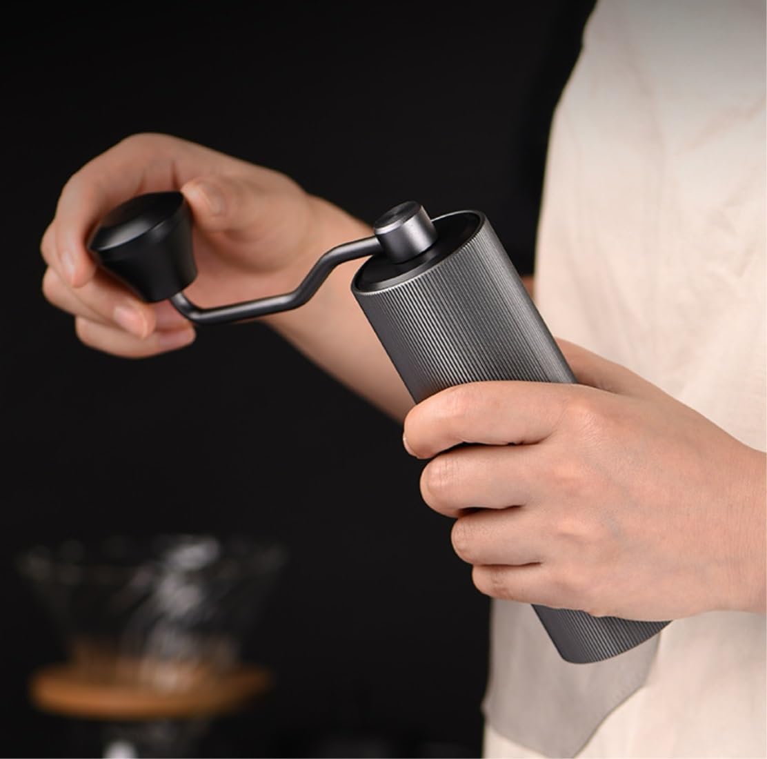 French Press Ręczne młynki do kawy Przenośne ręczne ze stali nierdzewnej Ręcznie robione Dzbanek Kawy
