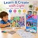 LED Drawing Board for Kids, Light Up Acrylic Note Pad with 7 Colors, Reusable Dry Erase Glow Art Writing Tablet, Stand, Markers & 6 Stencils, Image 5 LED Drawing Board for Kids, Light Up Acrylic Note Pad with 7 Colors, Reusable Dry Erase Glow Art Writing Tablet, Stand, Markers & 6 Stencils, Image 5