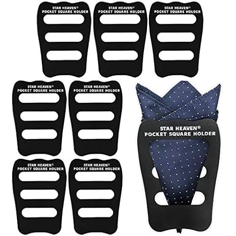 Pocket Squares Holder For Men, Best Accessories for Suits, Tuxedos,Vests and Dinner Jackets, 8Pack Assorted. Cover
