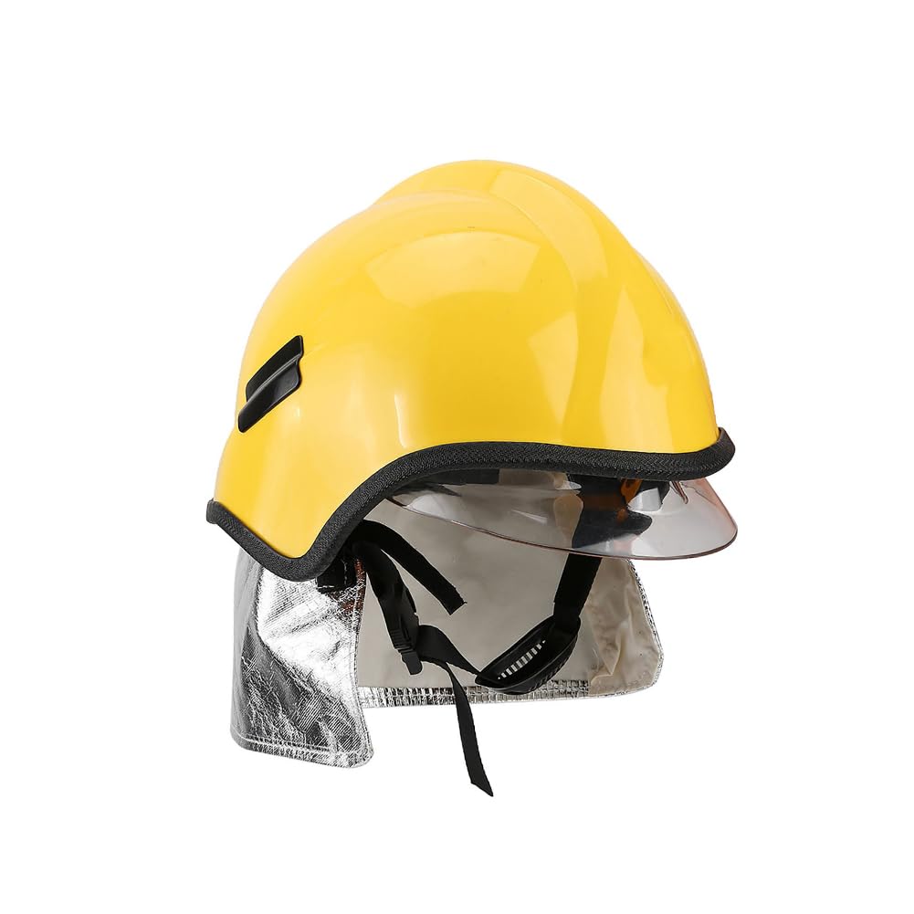 Casco De Bombero, Casco Reflectante Ignífugo Resistente Al Calor Casco De Seguridad De Plástico Duro Equipo De Protección Para La Construcción De Desastres