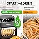 GOURMETmaxx Heißluftfritteuse 12 L Airfryer | Fritteuse mit 9 Funktionen, Touchdisplay, Dreh- & Schaschlikspießen | 10 Programme inkl. Pizza | Minibackofen 1700 W – nahezu ohne Öl