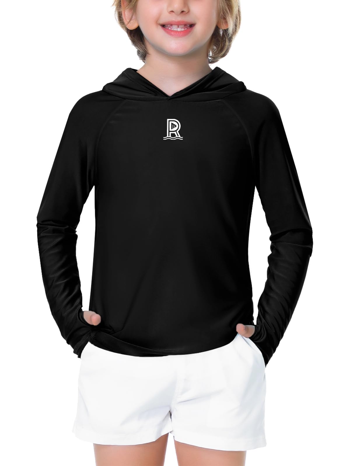 Remimi Kids Sun Shirt Rash Guard Quick Dry Sun Protection Athletic Hoodie Hiking Shirts 3-12 Years