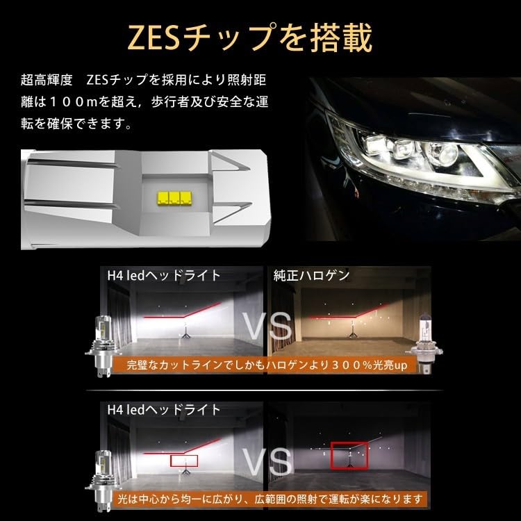 Amazon | LEDヘッドライト M3 HB4 ヘッドライト バルブ 車用