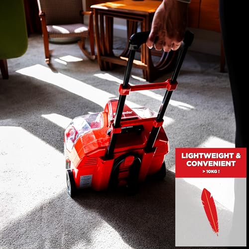 Rug Doctor Wherever They Occur Cleaner, Leading Portable Machine for Extracting Spots on Carpet, Rugs, Stairs, Upholstery and Auto Interiors, Removes Tough Stains and Neutralizes Odors, Small, Red