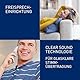 Panasonic KX-TG6822GS DECT Schnurlostelefon mit Anrufbeantworter (strahlungsarm, Eco-Modus, GAP Telefon, Festnetz, Anrufsperre, DUO) perl-silber
