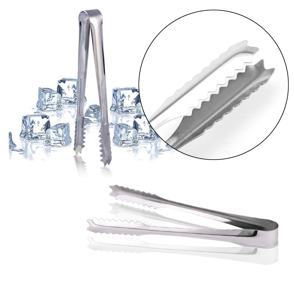 20 pinzas de acero inoxidable de 6 pulgadas para servir aperitivos, azúcar e hielo, adecuadas para té, café, bar y cocina 3