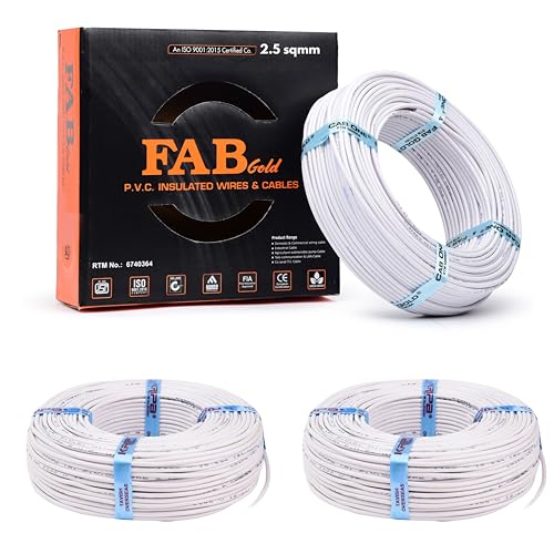 Image of KRIPA 2.5 MM 90 MTR FR PVC Insulated Copper wire Cable Pack OF-3