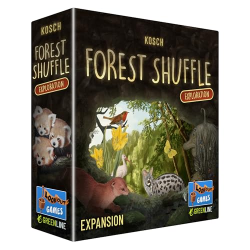 Forest Shuffle Exploration Card Game Expansion - 55 New Cards with Automa Deck, New Caves and Rare Species, Strategy Game for Kids & Adults, Ages 10+, 2-5 Players, 60 Min Playtime